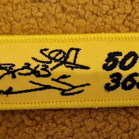 Remove Before Flight keychain new, yellow