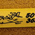 Remove Before Flight keychain new, yellow