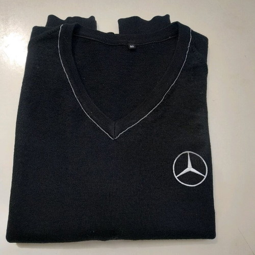 Mercedes Benz men's thin knitted sweater used, size L, black