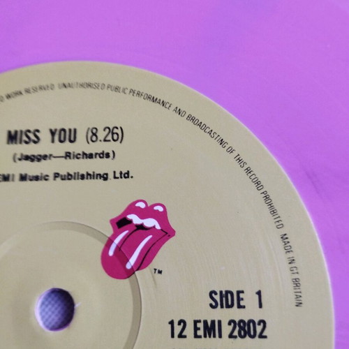 Rolling Stones Miss You 12" ροζ βινύλιο καινούργιο single