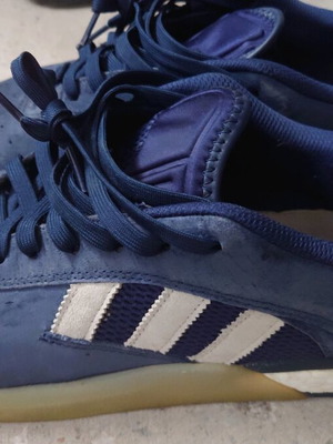 Adidas leather skate athletic shoes used with boost, size 44.5