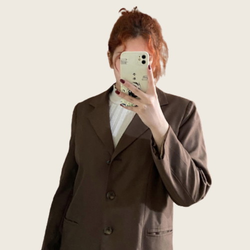 Brown jacket used, size M-L