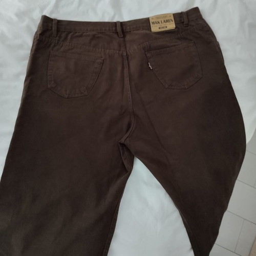 Vintage men's winter jeans Mak Laren 3XL brown like new