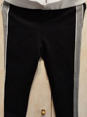 Zara black and white leggings medium like new