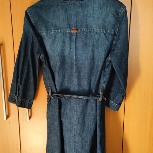Attrattivo denim dress midi size large like new, blue