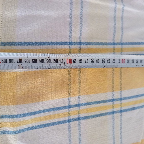 Handmade checkered kitchen tablecloth 117x111 cm like new