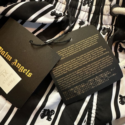 Palm Angels XL Swimshorts new, black and white