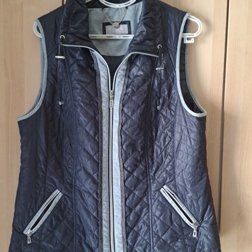 Canda Premium women's vest used, gray and blue, size M