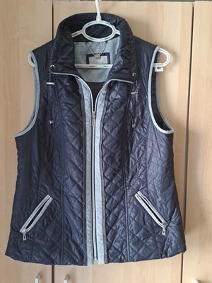 Canda Premium women's vest used, gray and blue, size M