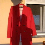 Zara women's red jacket with lining, regular fit