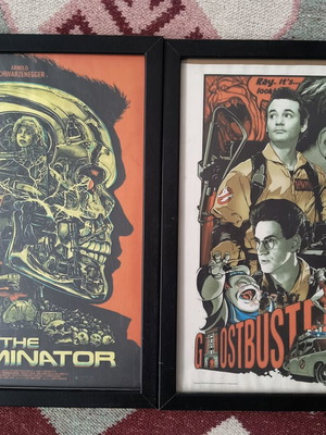Posters Ghostbusters and Terminator like new