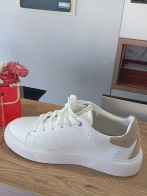 Marc O'Polo women's sneakers white beige new, size 39