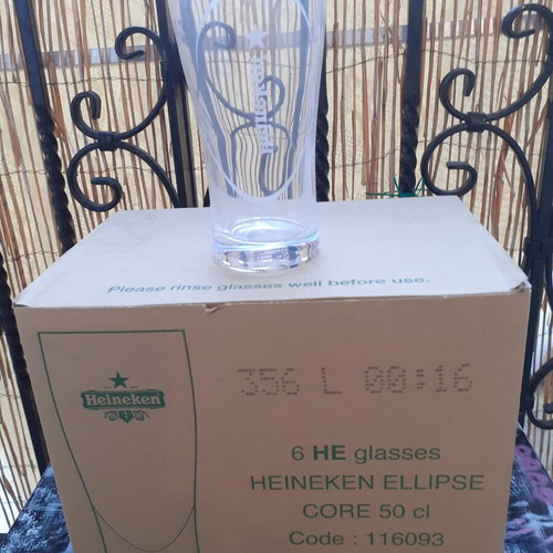 Heineken Beer Glasses New Set of 6 500ml