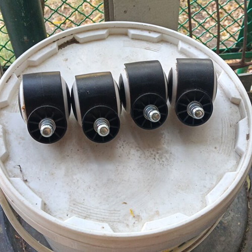 Pressed chair caster wheels, set of 4