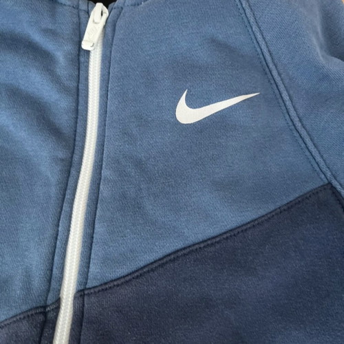 Nike hoodie with hood used, navy blue, size medium kids
