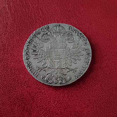 Silver coin Austria Thaler 1780 restrike like new, 22.05g