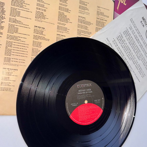 Theatre of Pain Motley Crue LP used, 1st US 1985 metal
