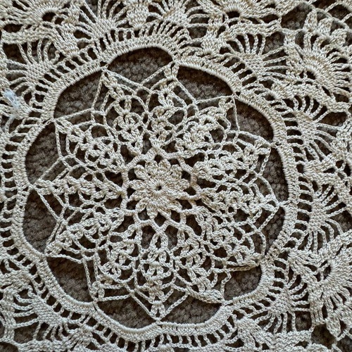 Set of 3 handmade embroidery and lace used