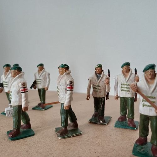 Pal Vintage Military Figures Used, Pack of 15, 1960s
