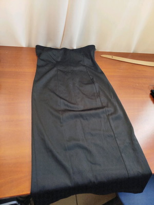 Black midi strapless dress Makis Tselios Fashion like new