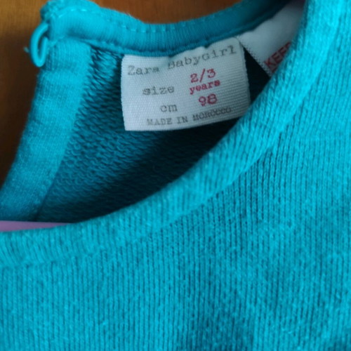 Zara pullover 98 cm like new, turquoise