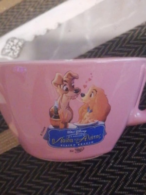 Collectible Lady and the Tramp Swan Ks Branch mug used, slight wear