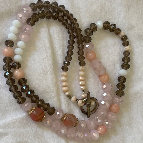 Large vintage Czech handmade necklace like new