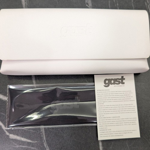 Gast sunglasses case new white with cleaning cloth