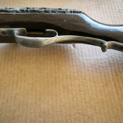 Pirate pistol replica used, carbine type with long barrel