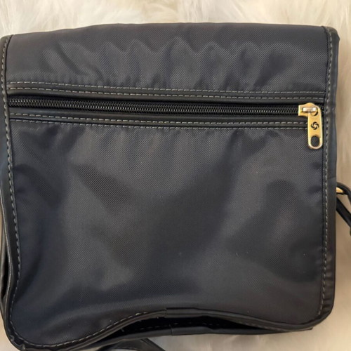 Samsonite fabric shoulder bag used, dark blue