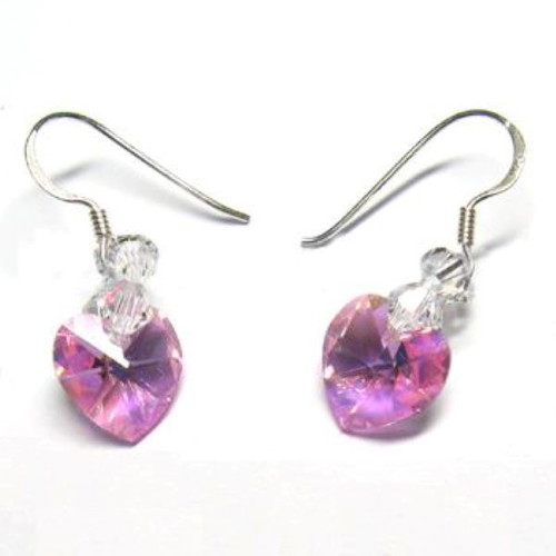 Swarovski silver necklace and earrings set new