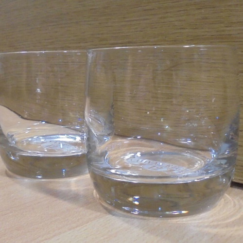 Chivas Regal Scotch Whisky set of two promotional glasses used