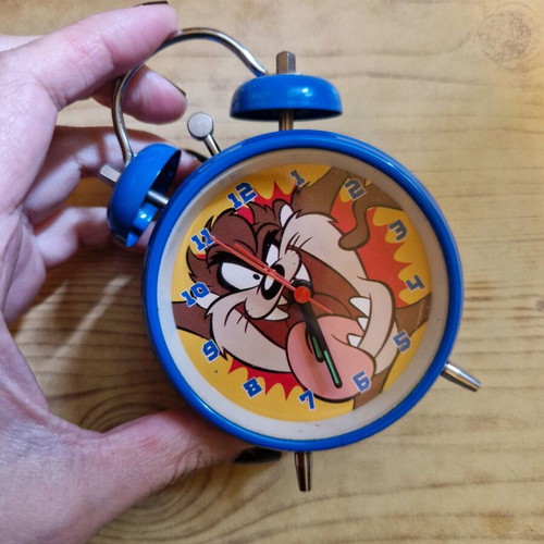 Collectible tabletop clock from EuroDisney with Taz