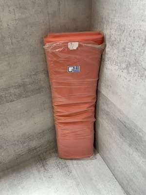 Tulle coral color 50 meters, new, Greek made, width 180cm
