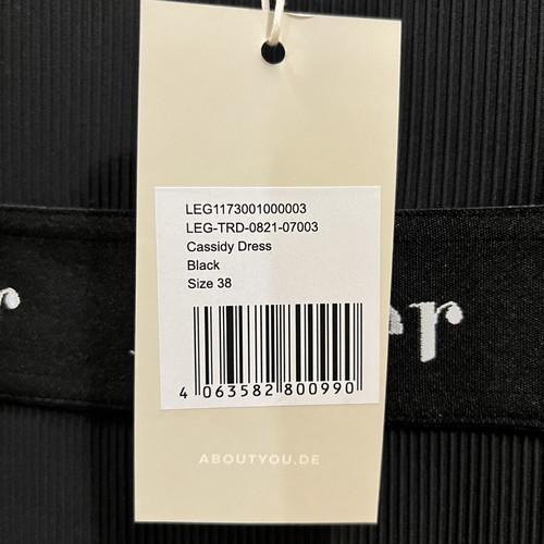 LeGer Black Elastic Dress New