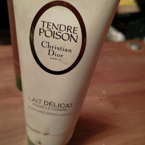 Tendre Poison shower gel and body lotion like new, vintage