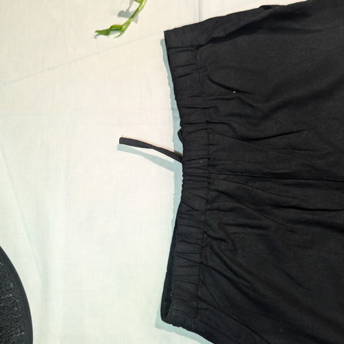 Black linen pants like new, size S/M, wide leg