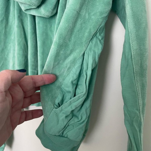 JLo hoodie short like new, green and turquoise