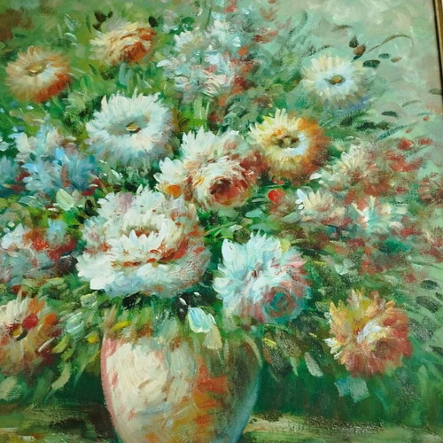 Painting 39x49 used with signature in beautiful frame