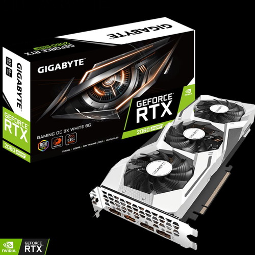 Gigabyte GeForce RTX 2060 SUPER Gaming OC 3X White 8G graphics card like new