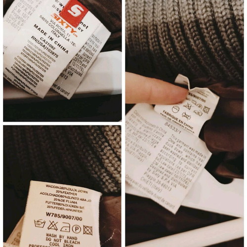 Long Puffer Jacket Miss Sixty like new, brown and green