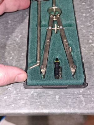 Used compass with case