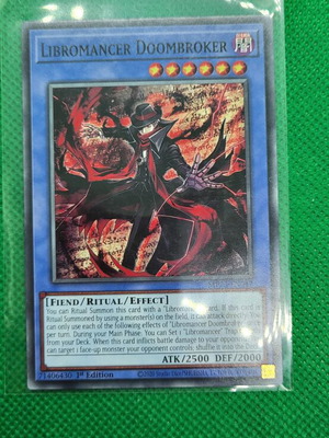 Libromancer Doombroker Yugioh κάρτα καινούργια, 1η έκδοση