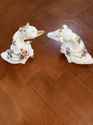 Crown Bone China English porcelain duck figurines