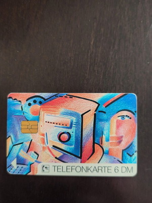 German phone card used, 5,000 copies