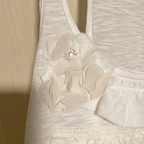 Abercrombie & Fitch sleeveless blouse like new, organic cotton, white