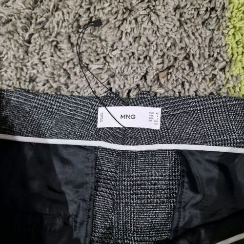 Mango tailored women trousers new, size L, dark grey-black