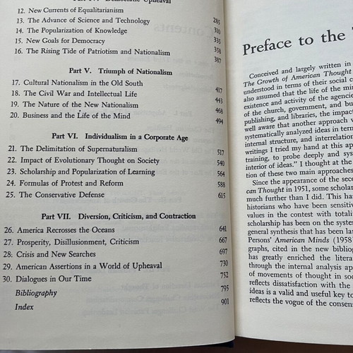The Growth of American Thought book used, English, 1964 edition
