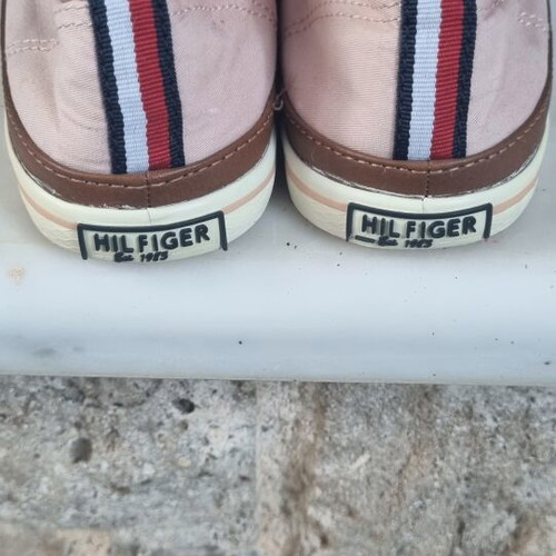 Tommy Hilfiger canvas shoes used, pink, size 36