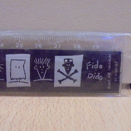 Fido Dido old school promotional ruler 30 cm from 1985 new